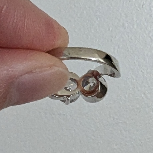 Toi et Moi ring size US 7.5 - Picture 7 of 11